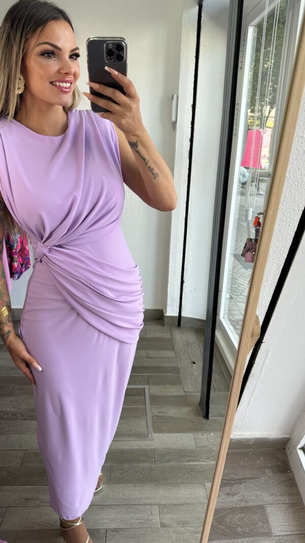 VESTIDO JOANA LILA SIN MANGAS