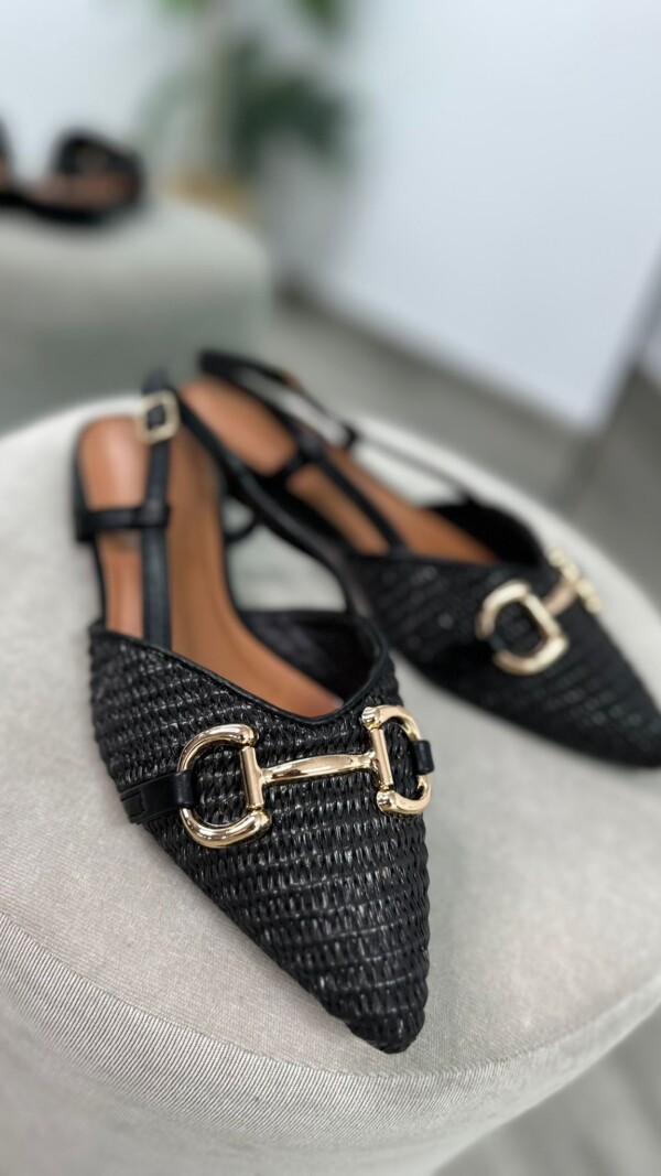 SANDALIA  RAFIA NEGRA