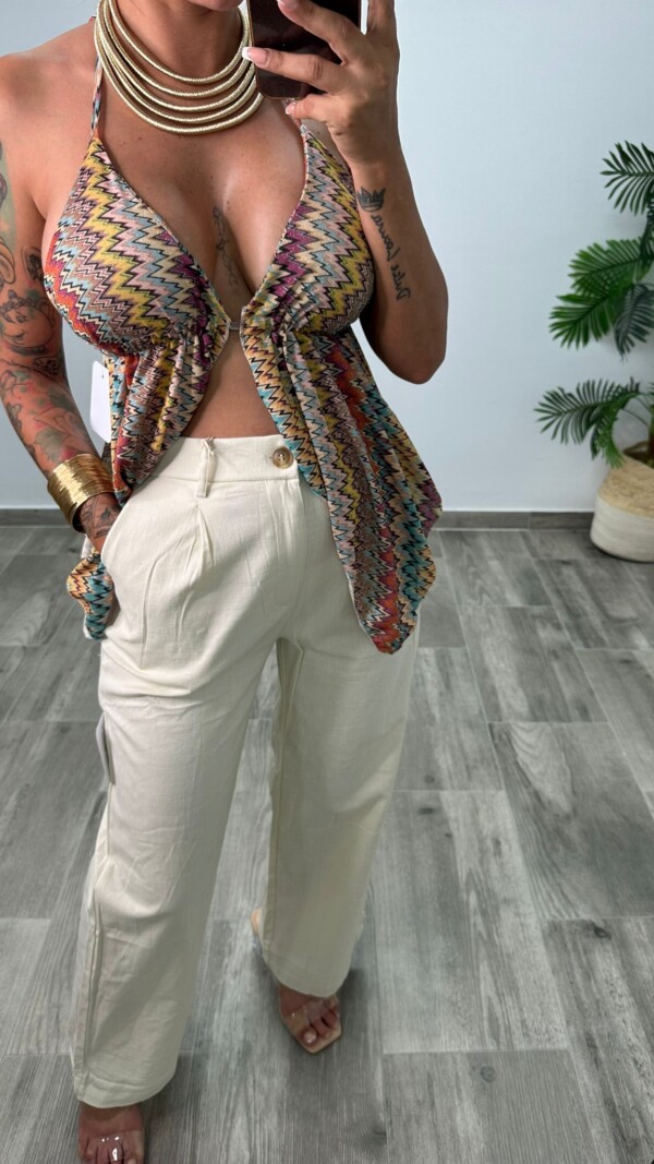 PANTALÓN LINO BEIGE