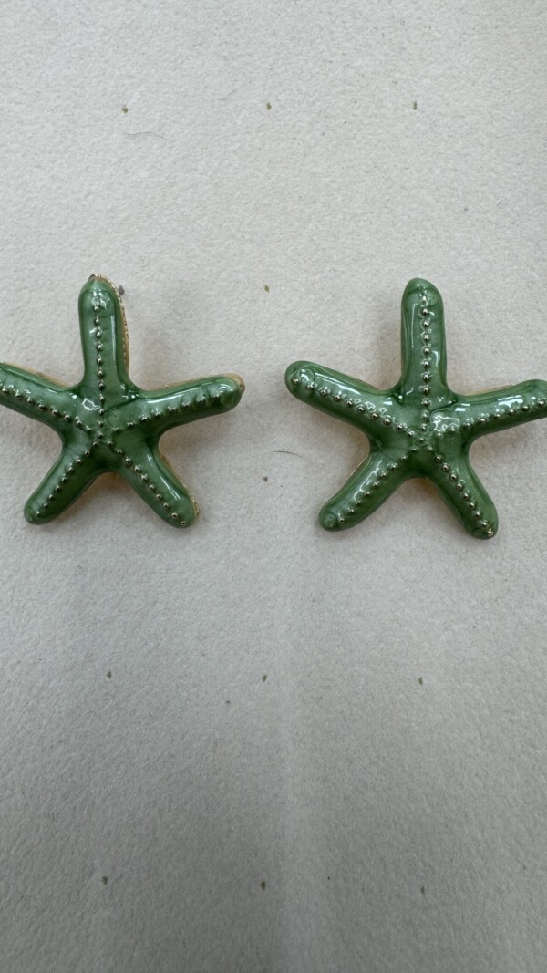 PENDIENTE ESTRELLA VERDE