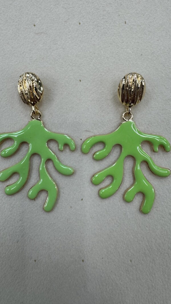 PENDIENTE ALGA VERDE