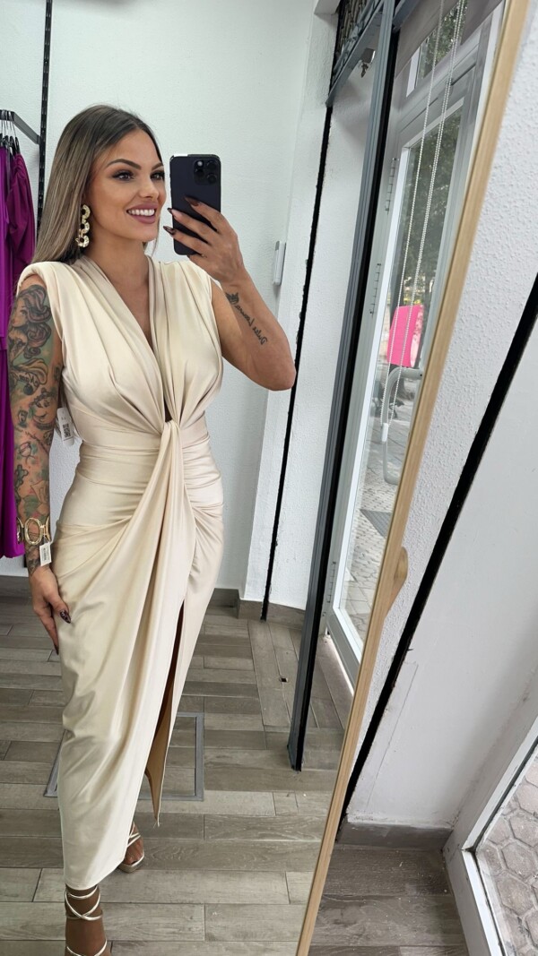 VESTIDO ISABELLA BEIGE
