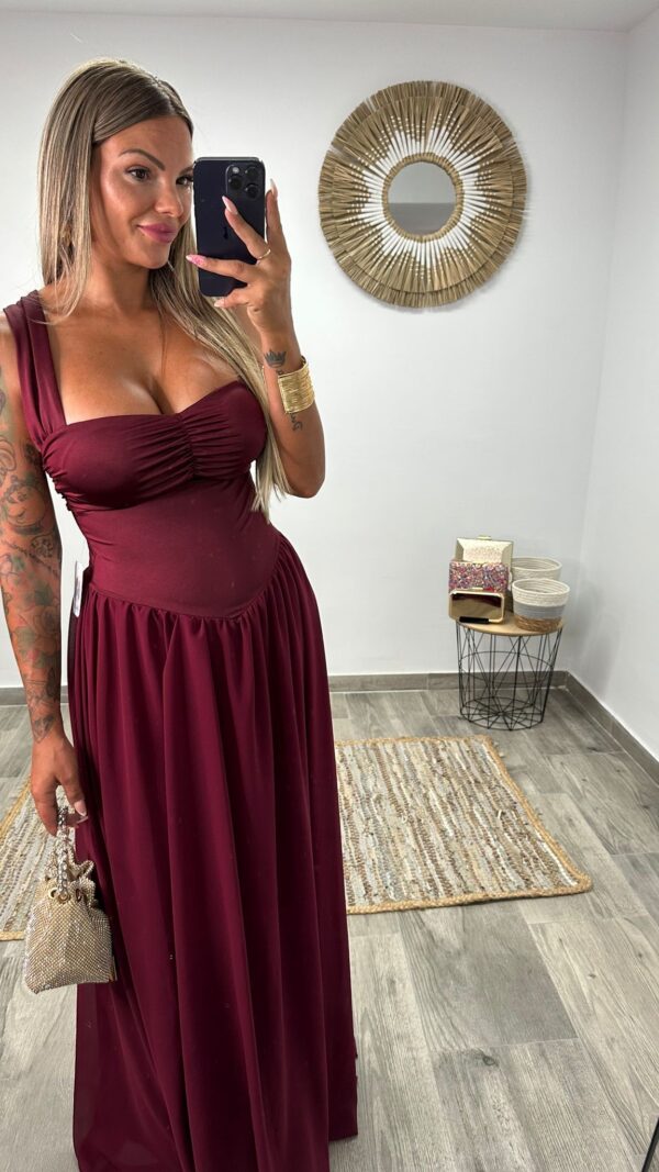 VESTIDO YAMILETH BURDEO