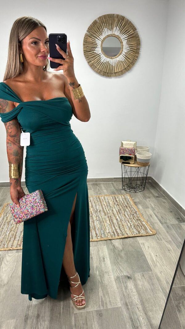 VESTIDO ESTIBALIZ VERDE ESMERALDA