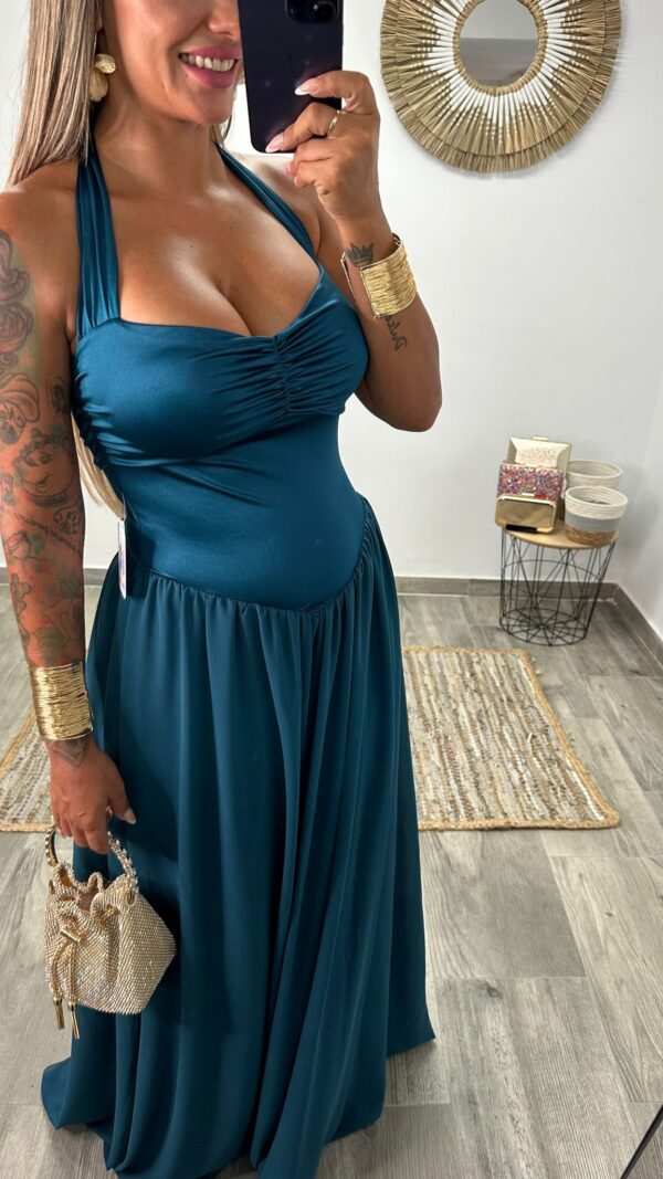 VESTIDO YAMILETH PETRÓLEO