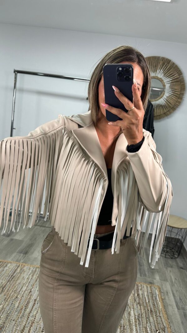 CHAQUETA FLECO BEIGE