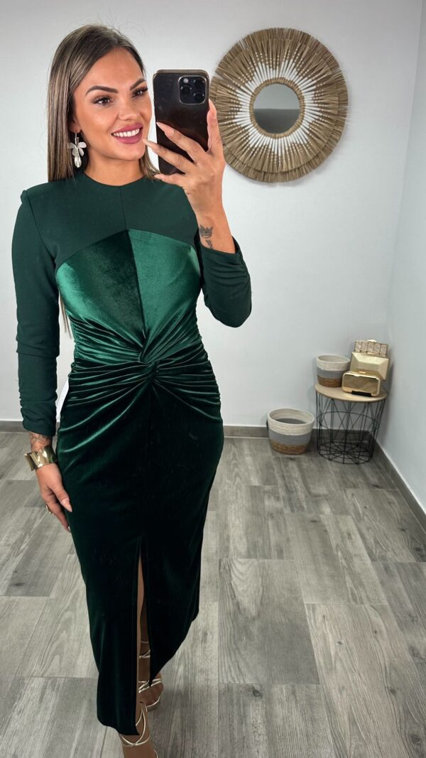 VESTIDO ANGELES VERDE BOTELLA