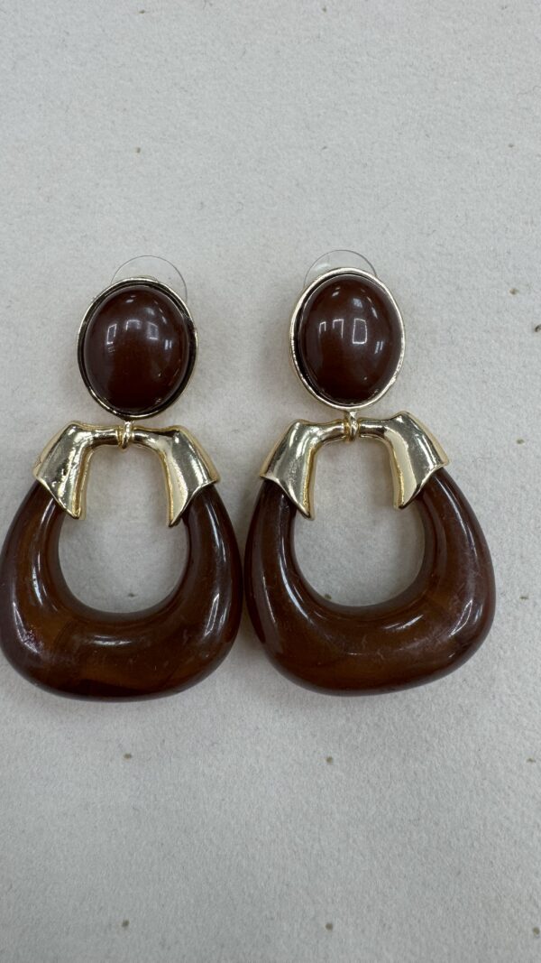 PENDIENTE ANTIGONA CHOCOLATE