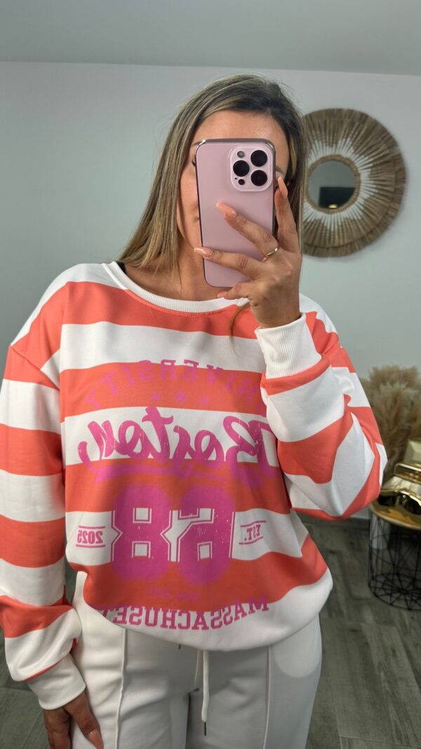 SUDADERA BOSTON NARANJA