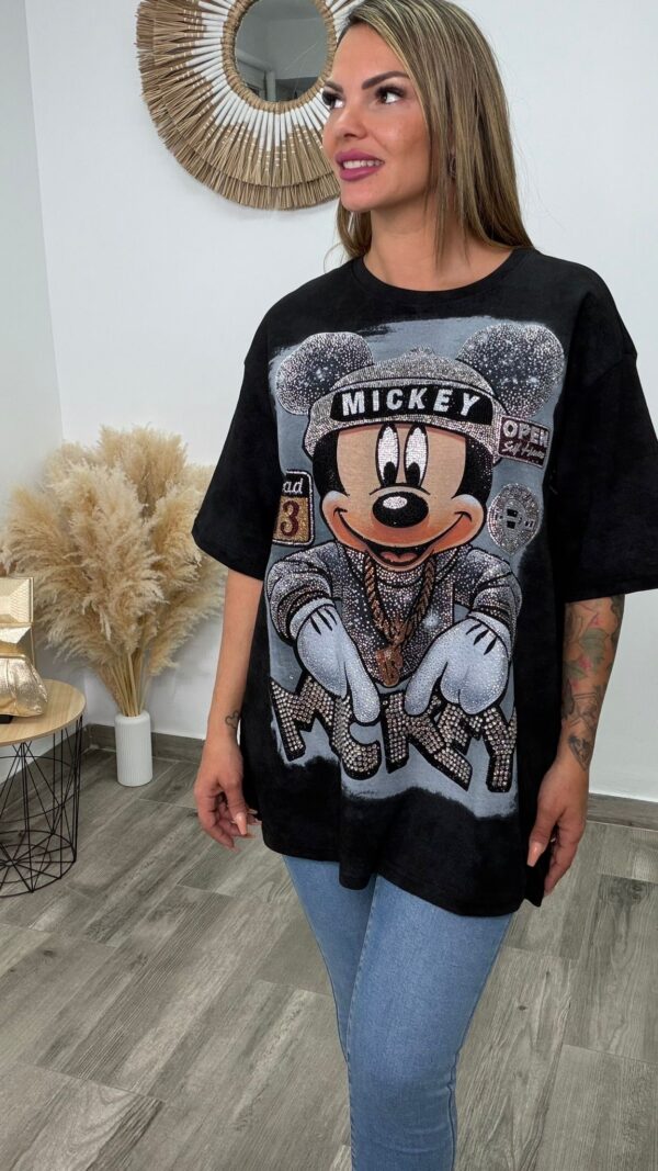 CAMISETA PIEDRA MICKEY NEGRA