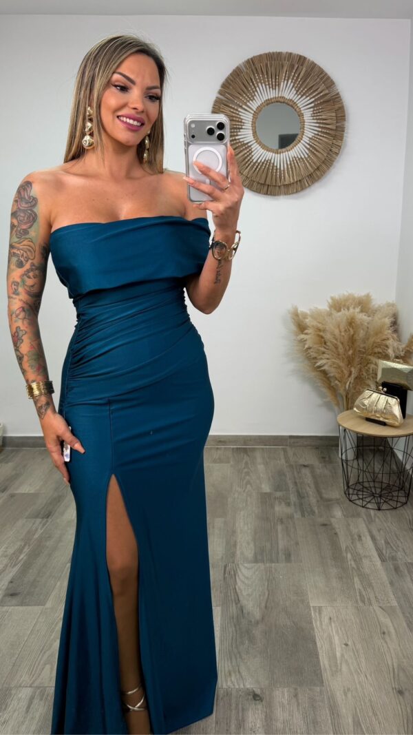 VESTIDO LORENA PETROLEO