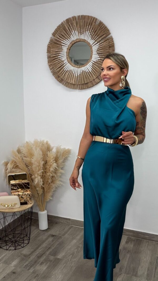 VESTIDO EUGENIA PETROLEO