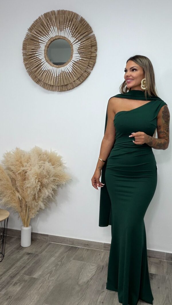 VESTIDO SILVANA VERDE BOTELLA