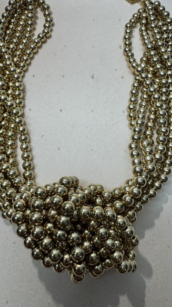 COLLAR PERLAS DORADO