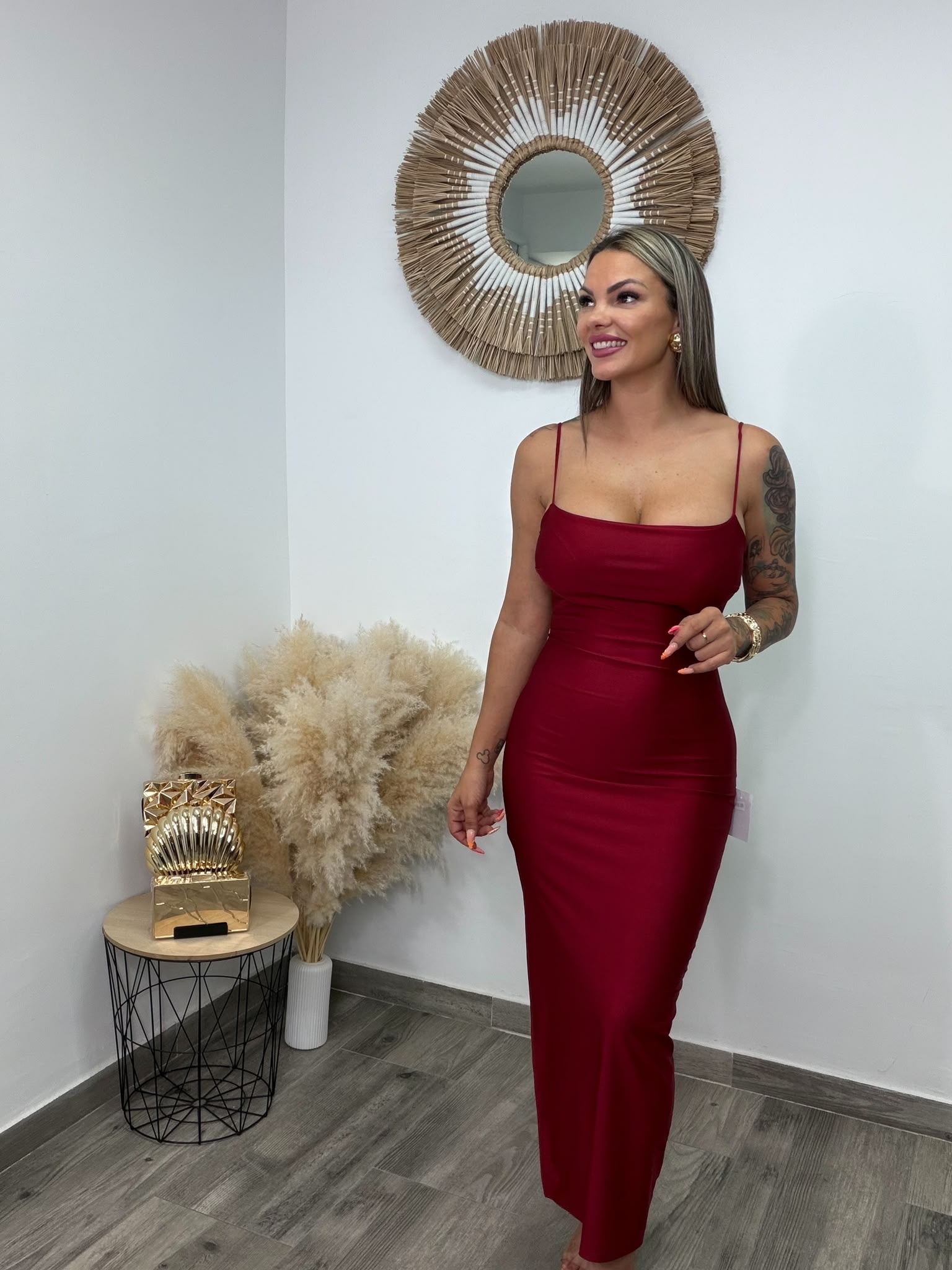 VESTIDO SELVA BURDEO